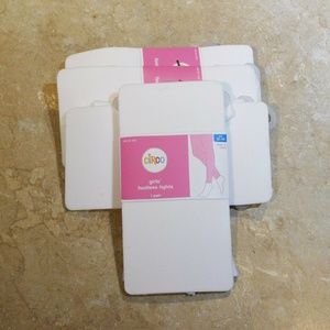Circo White FOOTLESS Girls Nylon Tights 12-14